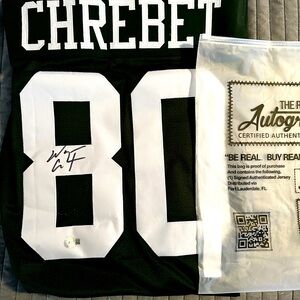 Wayne Chrebet autographed jersey
